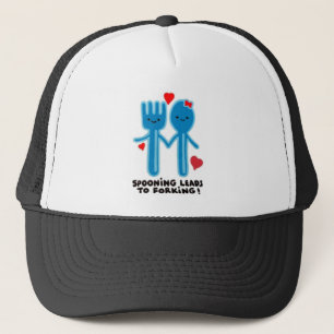 SPOONING LEADS TO FORKING TRUCKER HAT