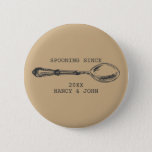 Spooning Since Funny anniversary gift Flirty 6 Cm Round Badge<br><div class="desc">Make a statement with this fun "spooning since" anniversary flair.</div>