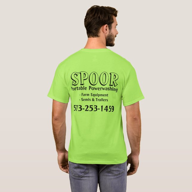 Spoor Portable Powerwashing T-Shirt (Back Full)