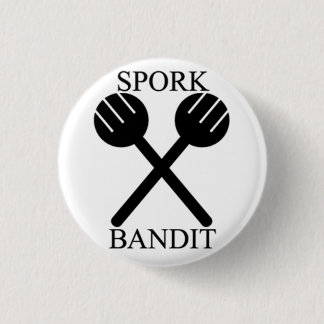 Spork Bandit 3 Cm Round Badge