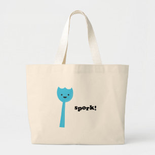 Spork! Large Tote Bag