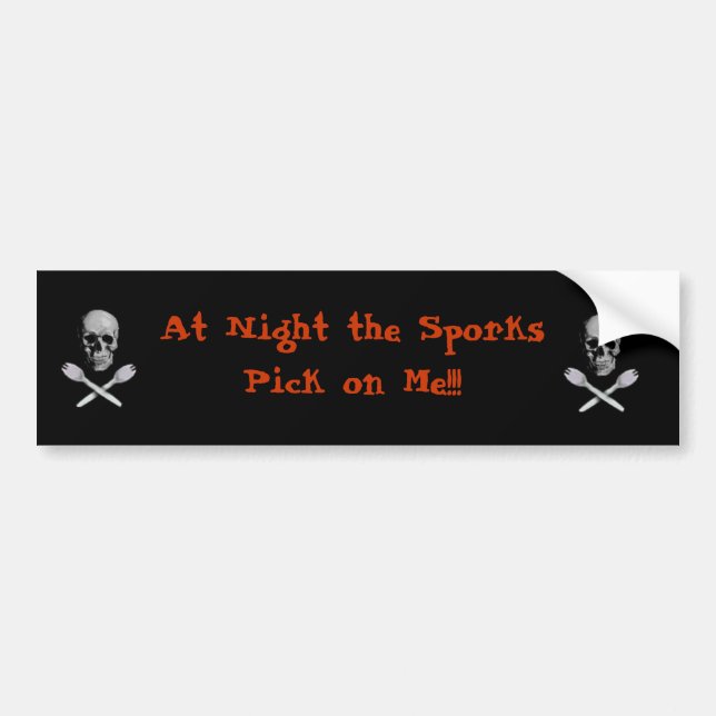sporks bumper sticker (Front)