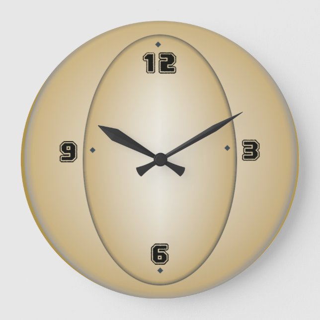 Sport art Deco Large Clock (Front)