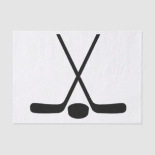 Sport Athlete Hockey Sticks Tissue Paper
