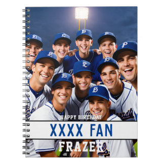 Sport baseball fan EDITABLE SPORT COLOUR Notebook