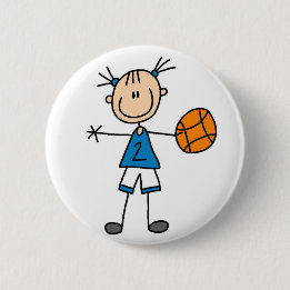 Sport Basketball Button