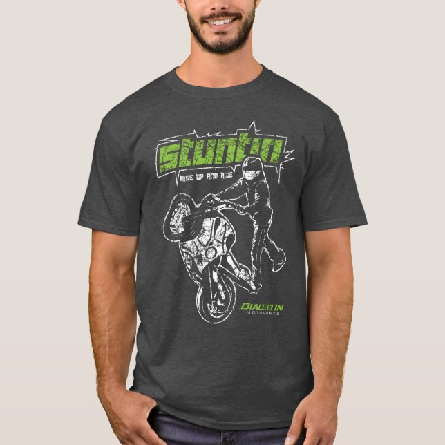 Sport Bike Stunting Wheelie Motorcycle Shirt (Front)