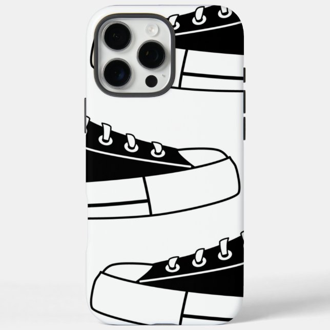 Sport Black Sneakers iPhone 16 Pro Max Case (Back)