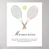 sport bridal shower - memories with the bride