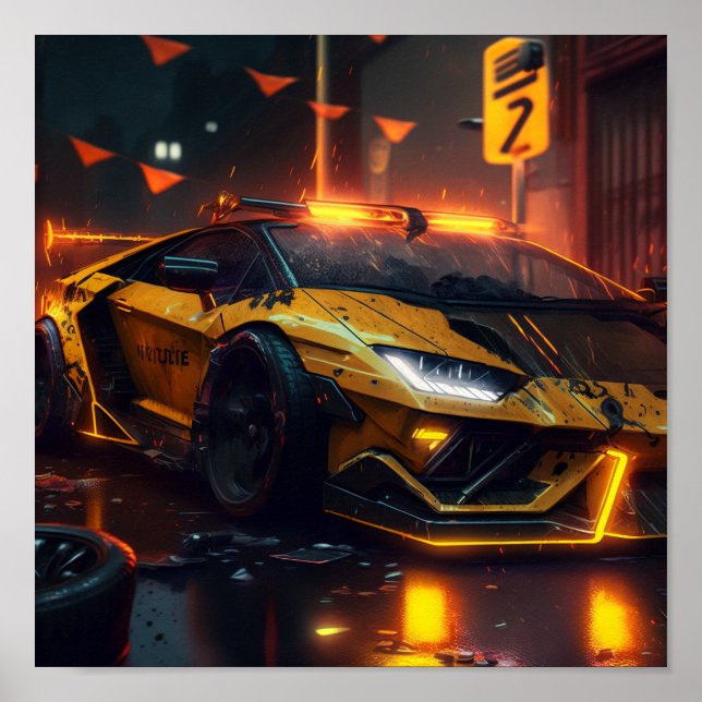 Sport Car Poster (Front)