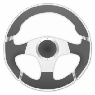 Sport car steering wheel