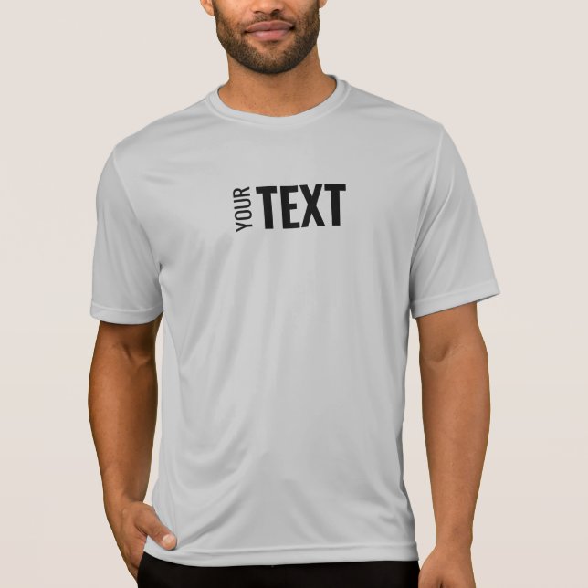 Sport Competitor Silver Mens Template Modern T-Shirt (Front)