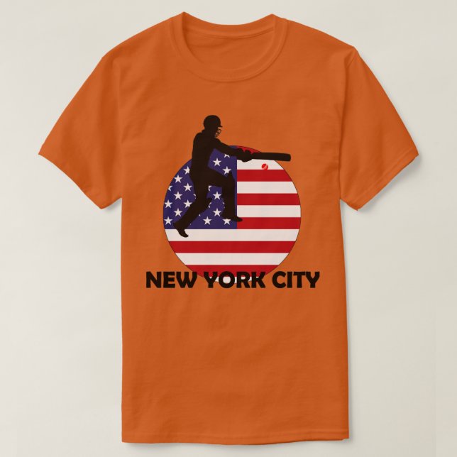 Sport Cricket & New York City T-Shirt (Design Front)