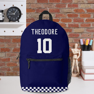 Sport Custom Personalised Player Name and Number Printed Backpack