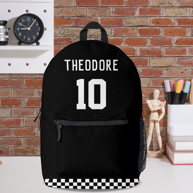 Sport Custom Personalised Player Name and Number  Printed Backpack (Creator Uploaded)