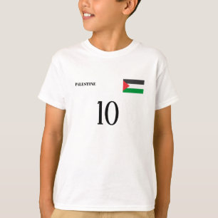 Sport customized Name flag number Palestine T-Shirt