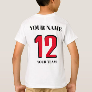 Sport customized Name number icon or flag T-Shirt