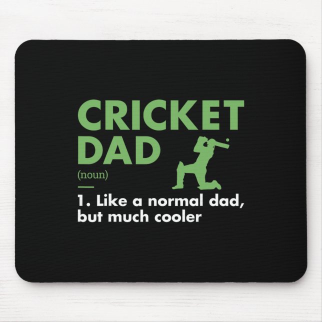 Sport Dad Definition Cricket  Mouse Pad (Front)