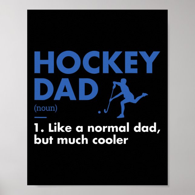 Sport Dad Definition Hockey  Poster (Front)