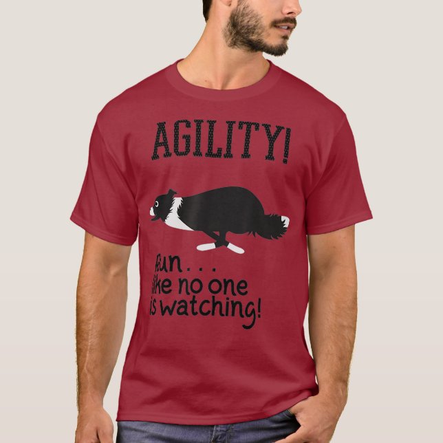 Sport Dog trainer Agility Obedience Canine T-Shirt (Front)