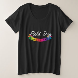 Sport Field day Red green yellow blue colour Team Plus Size T-Shirt