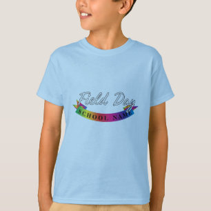 Sport Field day Red green yellow blue colour Team  T-Shirt