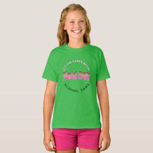 Sport Field day Red green yellow blue colour Team  T-Shirt