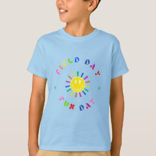 Sport Field day Red green yellow blue colour Team T-Shirt
