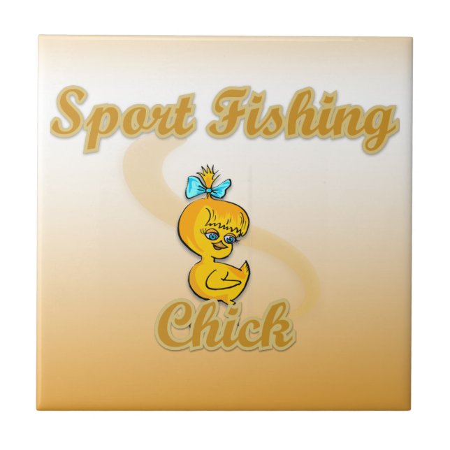 Sport Fishing Chick Tile (Front)