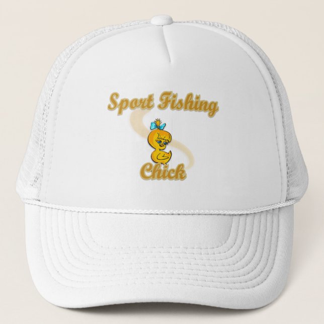 Sport Fishing Chick Trucker Hat (Front)