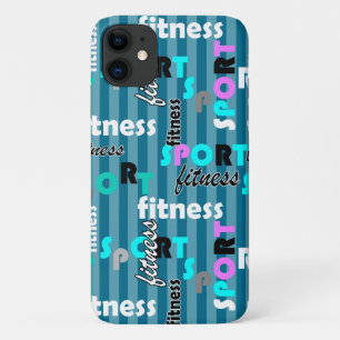 sport fitness bright text pattern for sportswear Case-Mate iPhone case