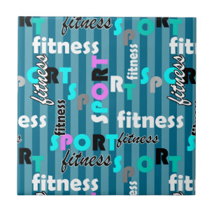 sport fitness bright text pattern for sportswear tile