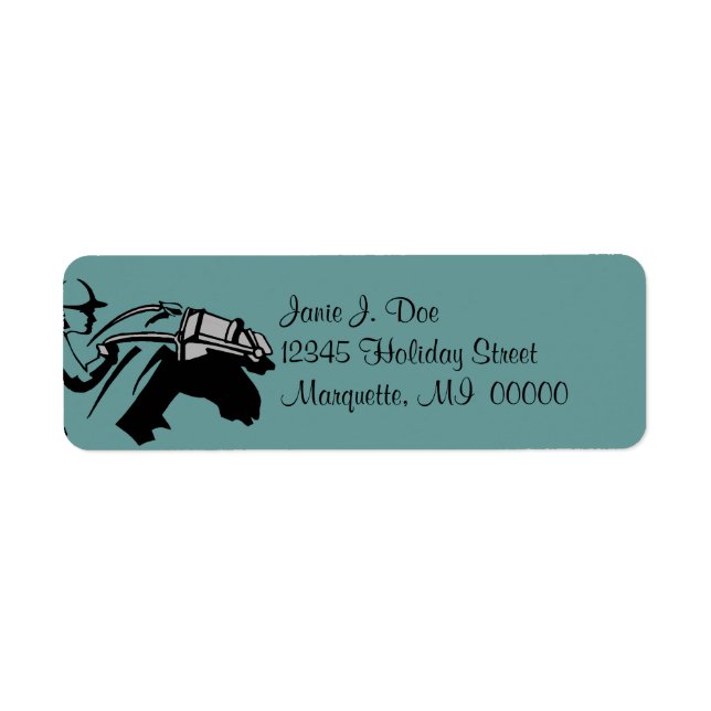 Sport Horse Racing & Jockey Return address Labels (Front)
