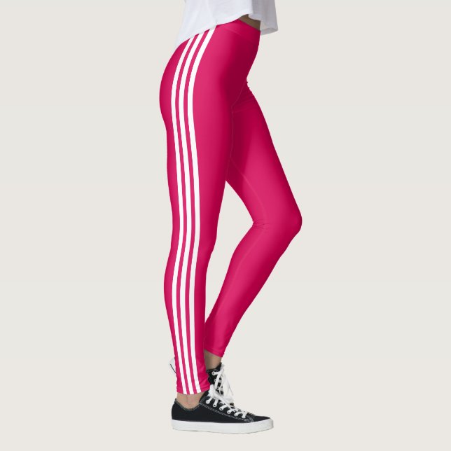 Sport Leggings with Custom Colours Side Stripes (Right)