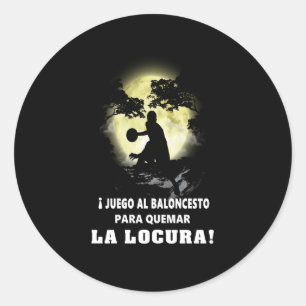 Sport Lover   Basketball Players Man Lover Classic Round Sticker