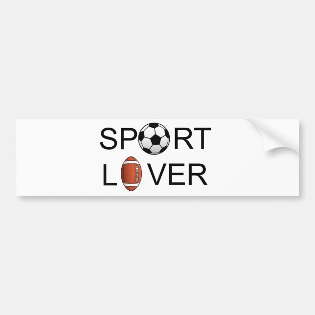 Sport Lover Bumper Sticker (Front)