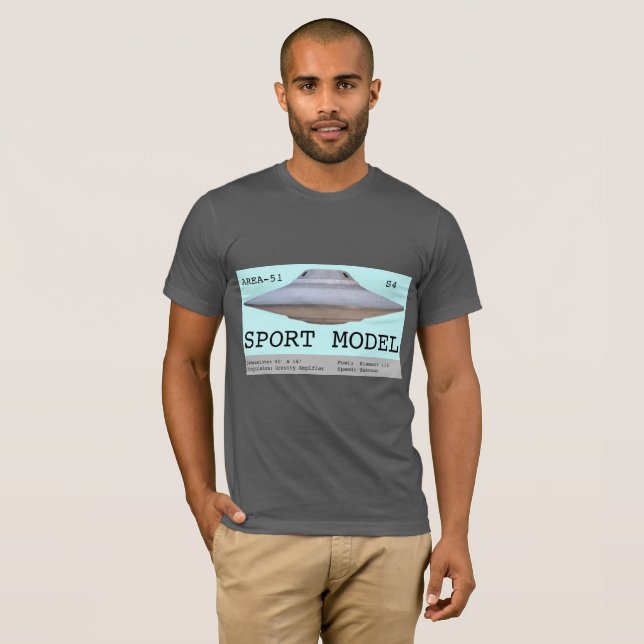 Sport Model saucer from Area-51/S4 T-Shirt (Front Full)