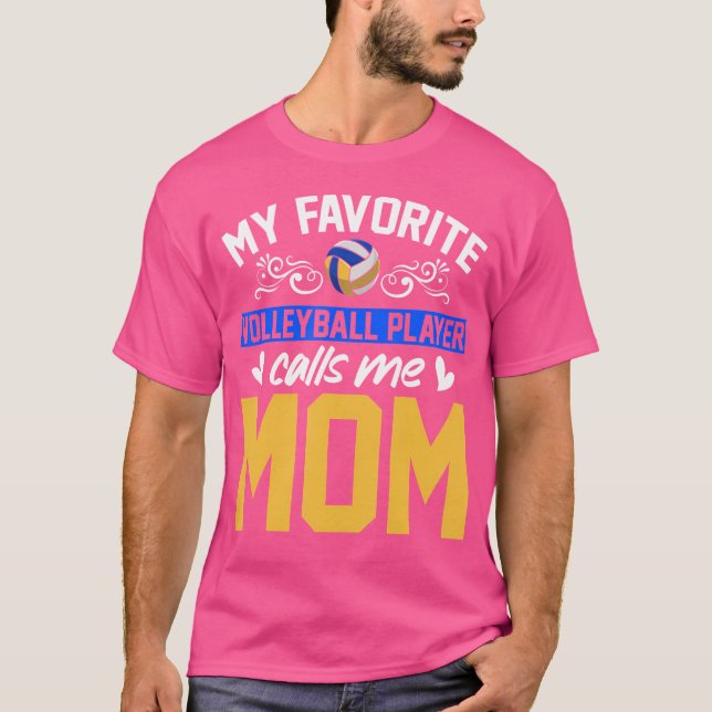 Sport Mothers Day Volleyball Player Mum Volleyball T-Shirt (Front)