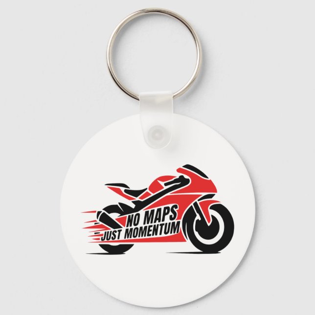 Sport Motorcycle Key Ring (Front)