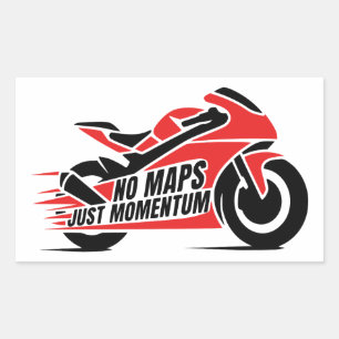 Sport Motorcycle Rectangular Sticker