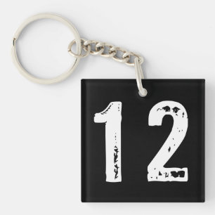Sport number 12 key ring