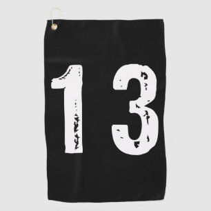 Sport number 13 golf towel