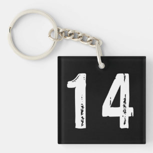 Sport number 14 key ring
