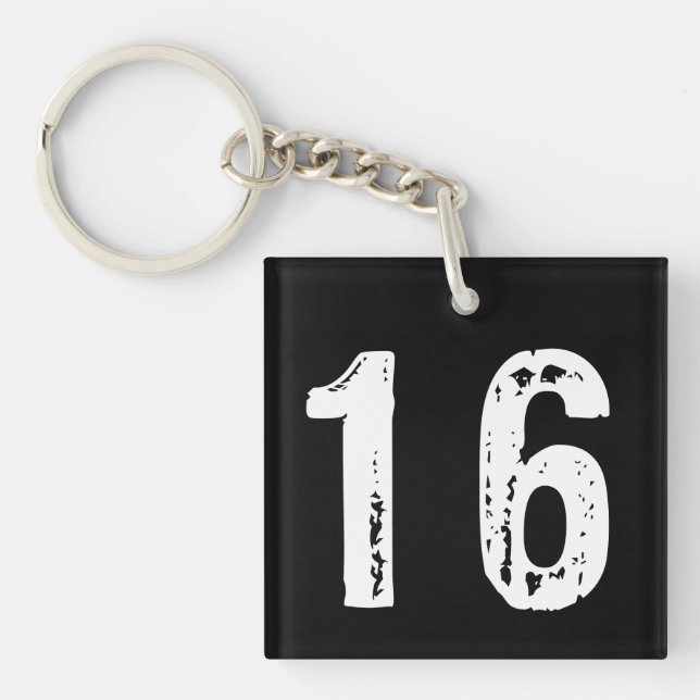 Sport number 16 key ring (Front)