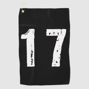 Sport number 17 golf towel