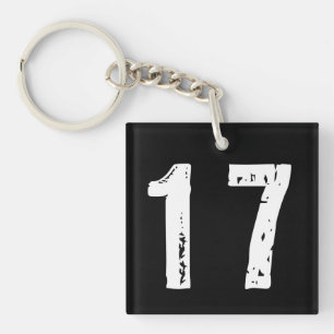 Sport number 17 key ring