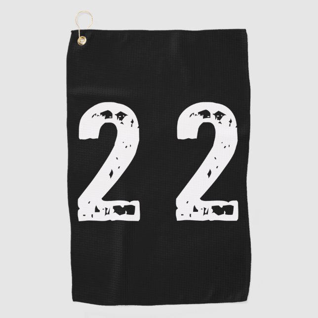 Sport number 22 golf towel (Front)