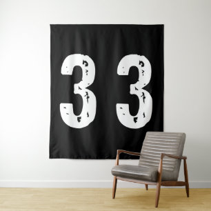 Sport number 33 tapestry
