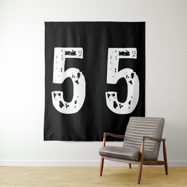 Sport number 55 tapestry (In Situ)