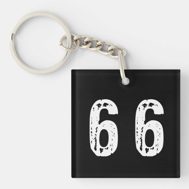 Sport number 66 key ring (Front)